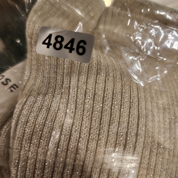 Pink Rose Gray Silver Glitter Long Steeves V Neck Wrap top size L - Picture 13 of 13